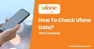 how to check ufone data