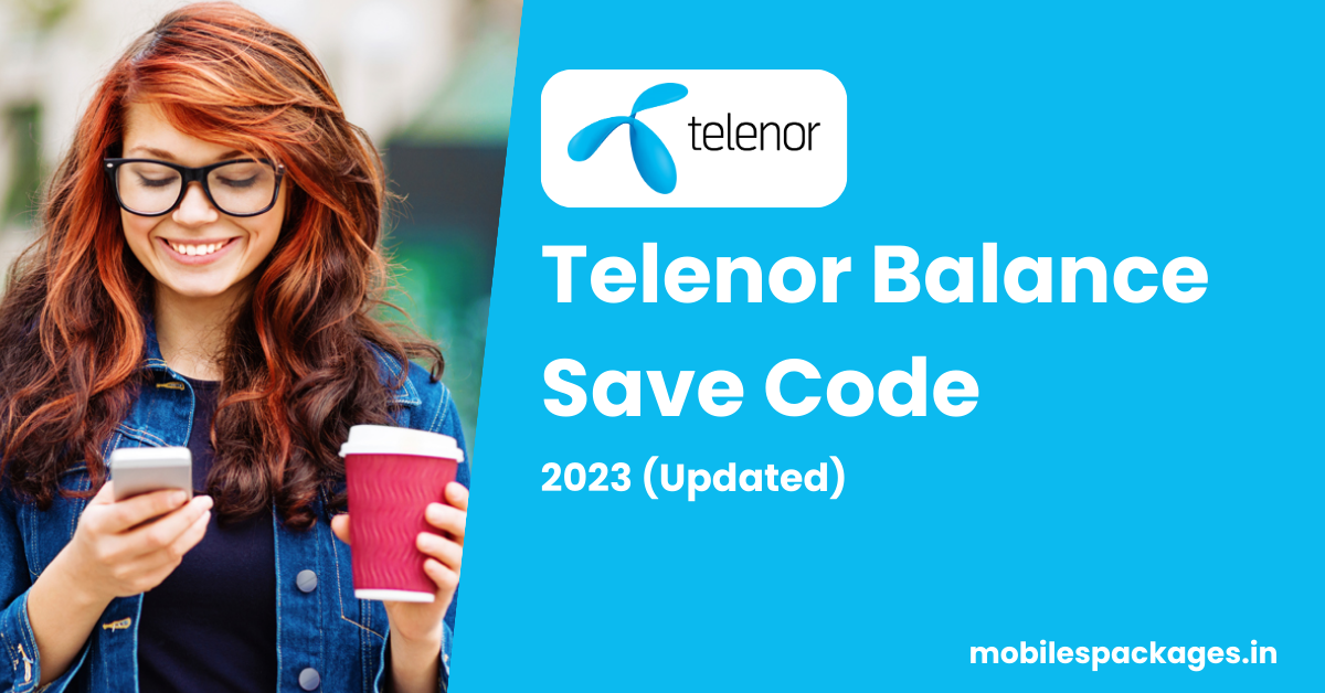 telenor balance save code