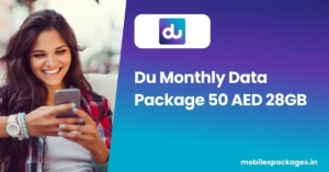 Du Monthly Data Package 50 aed 28gb