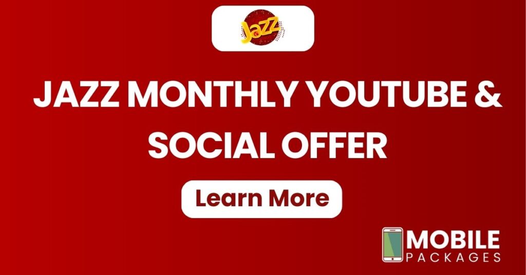 Jazz Monthly YouTube & Social Offer details