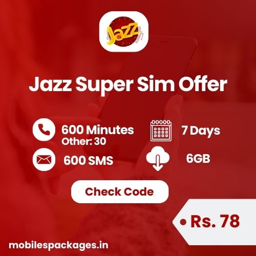 Jazz Super Sim Offer details