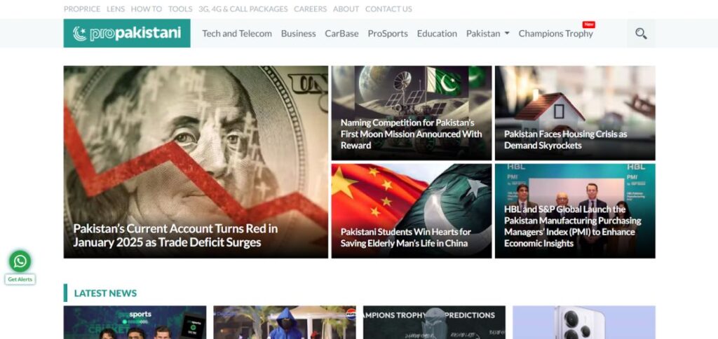 Propakistani homepage